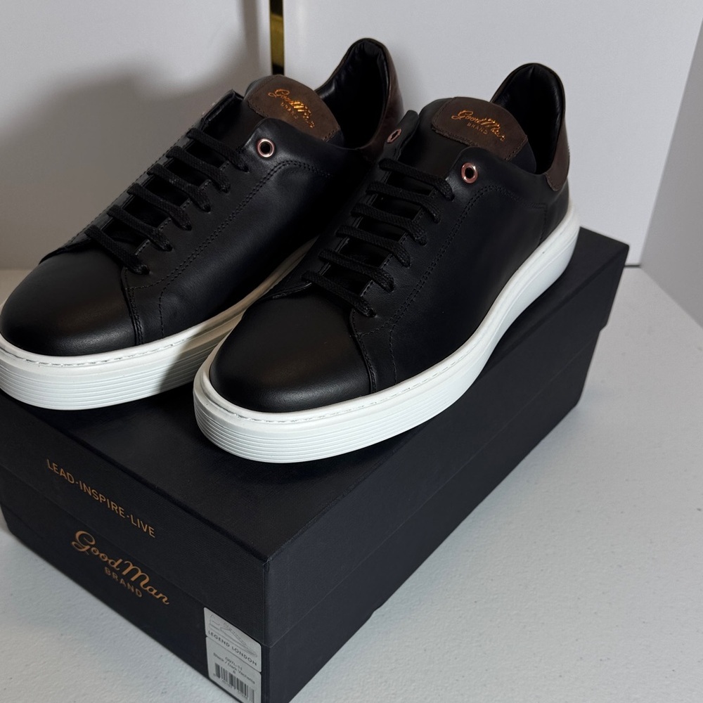 Good Man Brand Black Leather Men's Shoes